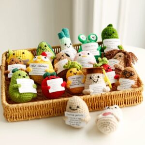 China Wholesale Crochet Fruit and Vegetable Toys Inspired by Positive Potato